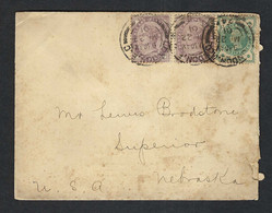 GRANDE BRETAGNE 1901: LSC De Londres Pour Les U.S.A. Affr, De 2.5p - Lettres & Documents