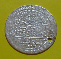 Ottoman Turkey Silver 60 Para 1223 / 19, MAHMUD II, 6.24 Gr. KM# 580 - Turquia