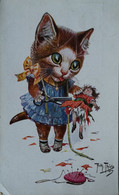 Illustrator Arthur Thiele // Humanised Dressed Cat - Katze Used NL 1926/smal Corners Fold  RARE - Thiele, Arthur