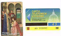 VATICANO-VATICAN-VATICAN CITY  CAT. C&C    6124 - S.LORENZO RICEVE I TESORI DELLA CHIESA. BEATO ANGELICO - Peinture