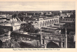 INDIA - NAGINA MASJID, DIWAN KHAS, DIWAN AM UND GENERAL VIEW FORT AGRA /P79 - Inde