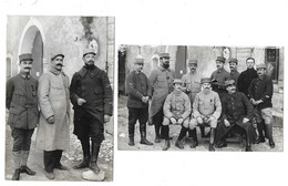 81 ET 281emes REGIMENTS - LOT DE 2 CARTES PHOTOS MILITAIRES - Oorlog 1914-18