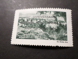 FRANCE, 1935, Vignette VII ANNIVERSAIRE BOURSE AUX TIMBRES, NICE 1, Neuf** LUXE - Exposiciones Filatelicas