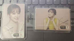 T-Money Transport Card,  Figure Skating Star Son Yeon Jae, POP Card Limited Edition,two Cards, Mint In Pack - Corée Du Sud