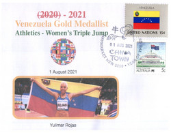 (WW 5 A) 2020 Tokyo Summer Olympic Games - Venezuela Gold Medal - 01-08-2021 - Athletics - Women's Triple Jump - Verano 2020 : Tokio