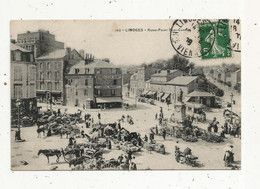 Cp, 87 , LIMOGES , Commerces , Marché ,rond Point SADI CARNOT , N° 160 ,voyagée 1909 - Limoges