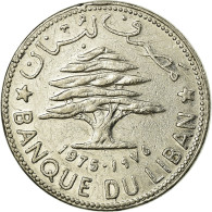 Monnaie, Lebanon, 50 Piastres, 1975, TTB, Nickel, KM:28.1 - Libanon