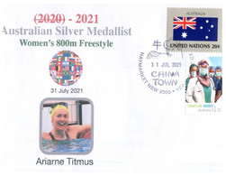 (WW 6 A) 2020 Tokyo Summer Olympic Games - Australia Silver Medal 31-07-2021 - Swimming Women's 800m Freestyle (COVID) - Summer 2020: Tokyo
