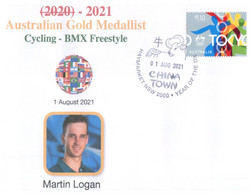 (WW 6 A) 2020 Tokyo Summer Olympic Games - Australia Gold Medal 1-8-2021 - Cycling - BMX Freestyle (new Olympic Stamp) - Summer 2020: Tokyo