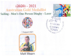 (WW 6 A) 2020 Tokyo Summer Olympic Games - Australia Gold Medal 1-8-2021 - Sailing - Men's Dinghy (new Olympic Stamp) - Verano 2020 : Tokio