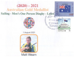 (WW 6 A) 2020 Tokyo Summer Olympic Games - Australia Gold Medal 1-8-2021 - Sailing - Men's Dinghy (new Olympic Stamp) - Sommer 2020: Tokio