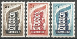 Luxembourg Luxemburg Mi.555/57 Complete Set Ungebraucht / Mint / MH / * 1956 Europa - Nuevos