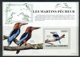 Comoro Is 2009 Birds, Kingfishers MS IMPERF MUH - Comores (1975-...)