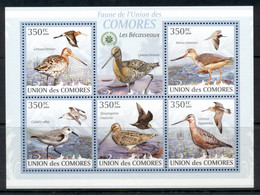 Comoro Is 2009 Birds, Wading Birds MS MUH - Comores (1975-...)