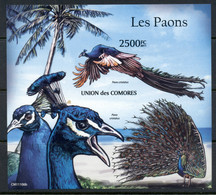 Comoro Is 2011 Birds, Peacock MS IMPERF MUH - Comores (1975-...)