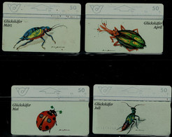 AUSTRIA  1995 PHONECARDS INSECTS SET OF 4 USED VF!! - Other & Unclassified