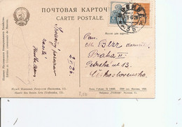 Russie ( CP De 1928 De Moscou Vers La Tchécoslovaquie à Voir) - Covers & Documents