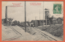 D53 - LE GENEST - ET LE PUITS SAINTE BARBE - MINES DE LA LUCETTE LE PUITS MINOT (VUE PRISE DES MOULINS D'OR) - Le Genest Saint Isle