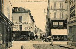 Melun * La Rue De L'hôtel De Ville * AU COIN MUSARD Commerce Magasin * Magasin MILLERET - Melun