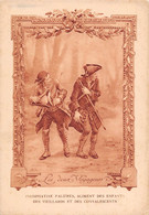 Image; 19x13.  Fable De Florian  Les Deux Voyageurs     Dessin De M. Leloir  (voir Scan) - Other & Unclassified