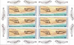 Turkmenistan. 1993 Caspian Seals. Sheet Of 12: 6 X25R+6 X500R. Michel # 31,35 Bg. - Turkmenistan