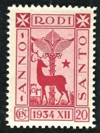 EGEO 1935 ANNO SANTO 20 C. ** MNH - Egée