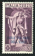 EGEO 1930 POSTA AEREA FERRUCCI 50 C. ** MNH - Ägäis