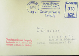 DDR: Brief Mit 10 Pfg AFS-blau Vom 1912.59 "Durch Frieden Zu Wohlstand! Stadtsparkasse Leipzig" - Briefe U. Dokumente