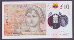 Grossbrittanien, 10 Pounds, Plasti-Banknote, Unc. - 10 Pounds