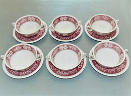 6 TASSES & SOUS TASSES A CAFE CERAMIQUE VILLEROY & BOCH V&B RUSTICANA Rose N16 Collection Déco Céramique Vitrine - Villeroy/Boch (LUX)