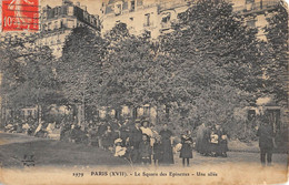 CPA 75 PARIS XVIIe PARIS LE SQUARE DES EPINETTES UNE ALLEE - Paris (17)