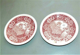 Delcampe - 2 GRANDES SOUS TASSES A CAFE CERAMIQUE VILLEROY & BOCH V&B RUSTICANA Rose N18 Collection Déco Céramique Vitrine - Villeroy/Boch (LUX)