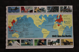 USA 1992; Geschichte Des 2. Weltkrieges, (II), MiNr  Block 31, MNH - Hojas Completas