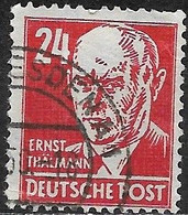 GERMANY 1948 Politicians, Artists And Scientists - 24pf - Ernst Thalmann FU - Usati