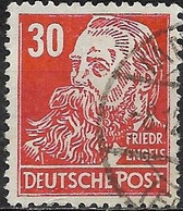 GERMANY 1948 Politicians, Artists And Scientists - 30pf -  Friedrich Engels FU - Usati