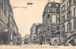 CPA 75 PARIS XIe PARIS RUE OBERKAMPF A LA RUE CRESPIN AVION - Paris (11)