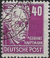 GERMANY 1948 Politicians, Artists And Scientists - 40pf - Gerhart Hauptmann FU - Used