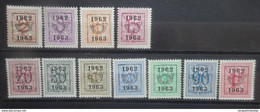 PRE55 ** (725/735)   Cote 14.00 - Typos 1951-80 (Ziffer Auf Löwe)