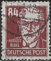 GERMANY 1948 Politicians, Artists And Scientists - 84pf. August Bebel FU - Usati