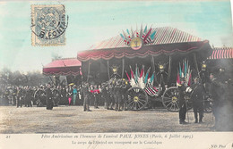 CPA 75 PARIS FETES AMERICAINES EN L'HONNEUR DE L'AMIRAL PAUL JONES LE CORPS DE L'AMIRAL EST TRANSPORTE - Other & Unclassified