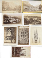 RELIGION - EDIFICES RELIGIEUX STATUE - LOT DE 8 CDV DONT LIMOGES NOTRE DAME DE LA DELIVRANDE LYON NANCY ISERE - Old (before 1900)