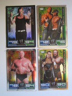 4 Carte De Catch TOPPS SLAM ATTAX Trading Card Game CHAMPION - FINISHING MOVE - Tarjetas