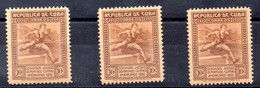 Cuba 3 Sellos N ºYvert 210 * - Unused Stamps