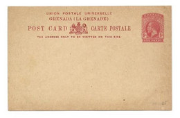 GRENADA E.P. Carte Postal Stationery Card 1p.red On Cream, Mint - Very Fresh.   Belle Fraîcheur.   TB - W1080 - Granada (...-1974)