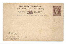 GRENADA E.P. Carte Postal Stationery Reply Card 1½p. + 1½p. Brown On Cream, Mint - Very Fresh.   Belle Fraîcheur.   TB - - Grenade (...-1974)