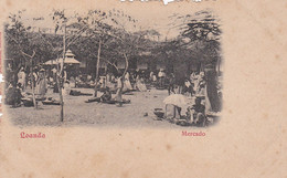 POSTCARD  PORTUGAL - AFRICA - OLD PORTUGUESE COLONY  - ANGOLA  - LUANDA - MERCADO . MARKET   - ETHNIC - Angola