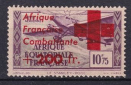 AEF - FRANCE LIBRE - 1943 - AERIEN YVERT N° 29 * GOMME COLONIALE (NORMAL POUR CE TIMBRE) - COTE = 275 EUR. - Nuovi