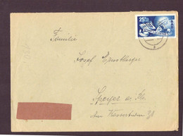 Saar Brief Mit Michel Nummer 297 St. Ingbert Nach Speyer 1950 - Other & Unclassified