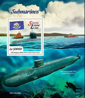 Sierra Leone 2019, Submarines, Flags, Diving, BF - Plongée