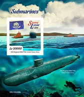 Sierra Leone 2019, Submarines, Diving, BF IMPERFORATED - Duiken